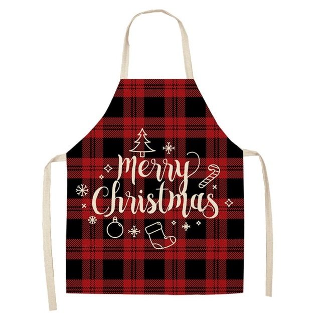 Cotton linen creative Christmas apron