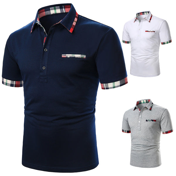 Men Polo Men Shirt Short Sleeve Polo Shirt