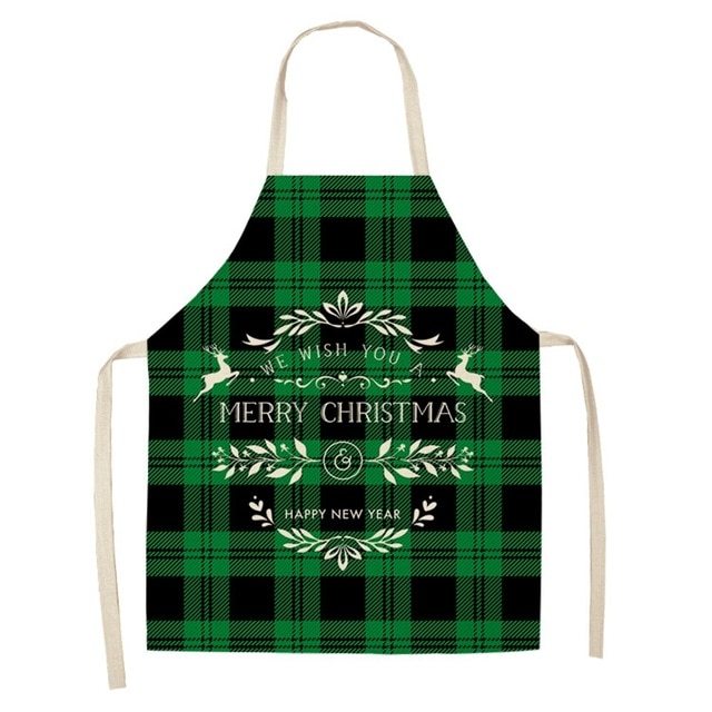 Cotton linen creative Christmas apron