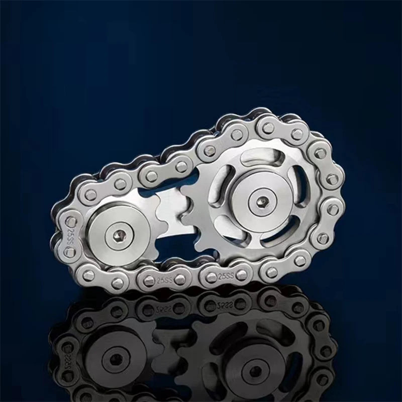 Metal Hand Spinner Chain Gear Metal Fidget Spinner Adult EDC Fidget Toys Focus ADHD Tool Office Stress Relief Toys