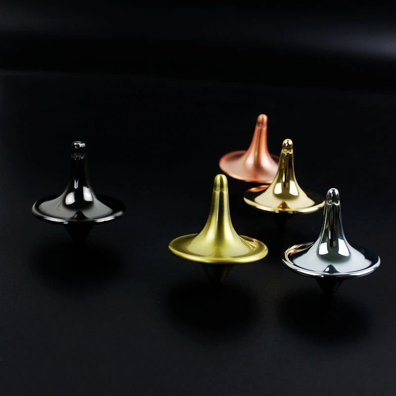 Hot Movie Totem Metal Gyro Silver Hand Spinning Top Fingertips Small Cyclone Gyroscope Antistress Fidget Toys For Children Gifts