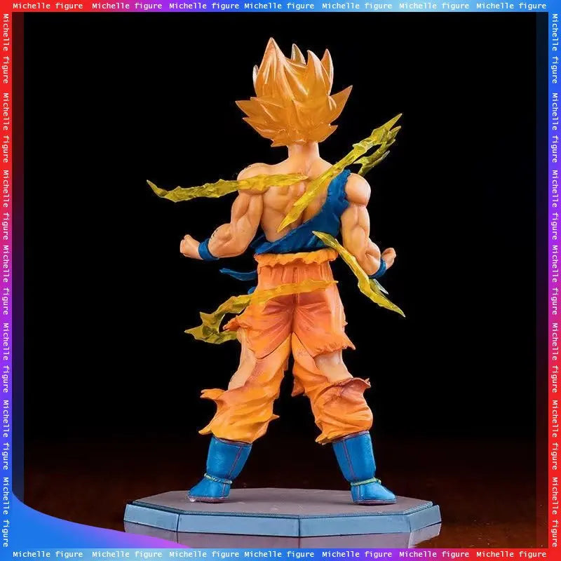 Hot Anime Dragon Ball Son Goku Super Saiyan Figure 17cm/6.69in Goku DBZ Action Figure Model Gifts Collectible Figurines for Kids