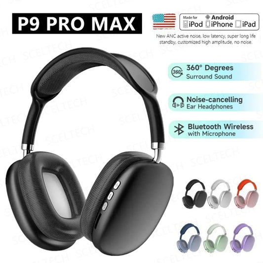 HOCO W65 Plus ANC Noise Reduction Bluetooth Headphones Over The Ear Wireless Big Earphone Hifi Sounds Sport Headsets With Button