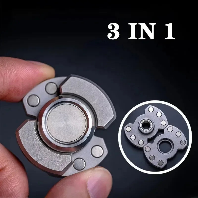 Metal Magnetic Slider Transform Hand Spinner Push Card Mini EDC Stress Relief Push Card Adult Fidget Toys Anti Anxiety