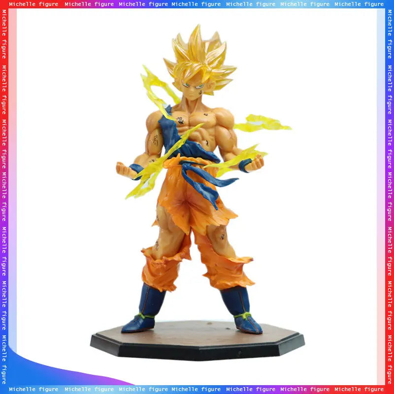 Hot Anime Dragon Ball Son Goku Super Saiyan Figure 17cm/6.69in Goku DBZ Action Figure Model Gifts Collectible Figurines for Kids