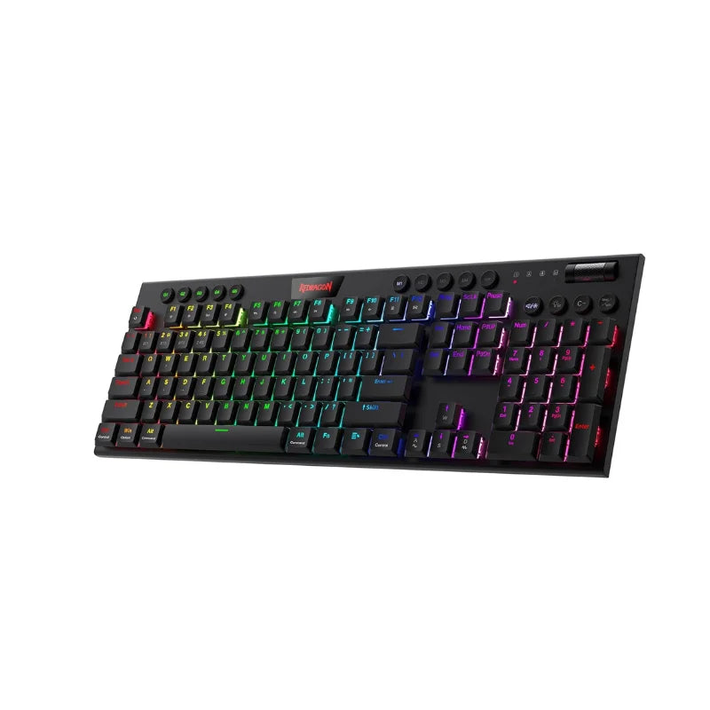 REDRAGON Horus K618 RGB support Bluetooth 5.0 wireless USB 2.4G 3 mode Mechanical Gaming Keyboard 104 Keys for Compute PC Laptop