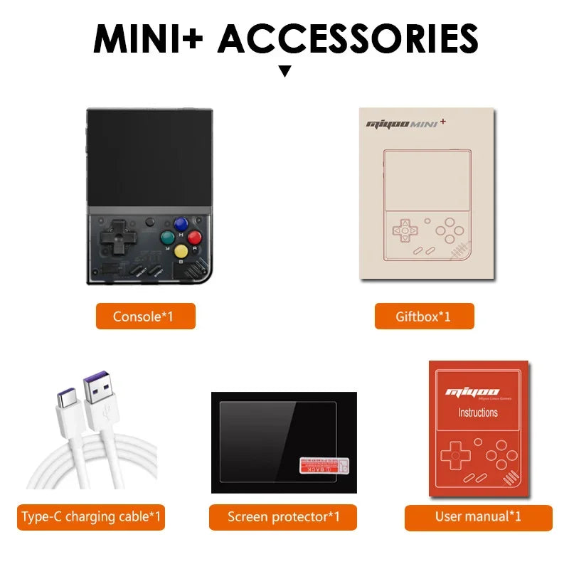 MIYOO Mini Plus Portable Retro Handheld Game Console V3 Mini IPS Screen Classic Video Game Console Linux System Children Gift