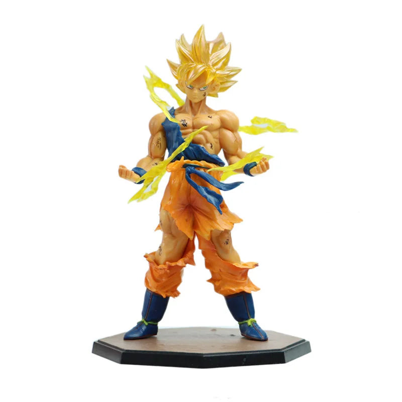 Hot Anime Dragon Ball Son Goku Super Saiyan Figure 17cm/6.69in Goku DBZ Action Figure Model Gifts Collectible Figurines for Kids