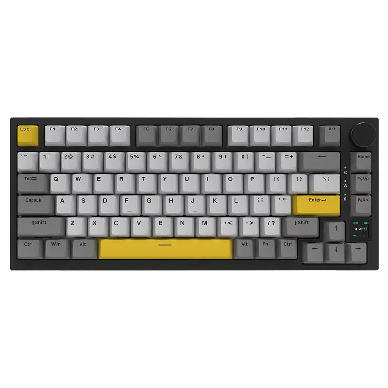 AJAZZ AK820/AK820Pro Mechanical Keyboard TFT Screen Multifunctional Knob Gaming Keyboard Wired/2.4GHz/BT Connect PC Keyboard