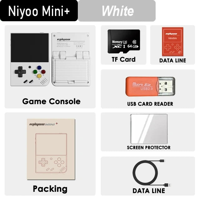 MIYOO Mini Plus Portable Retro Handheld Game Console V3 Mini IPS Screen Classic Video Game Console Linux System Children Gift